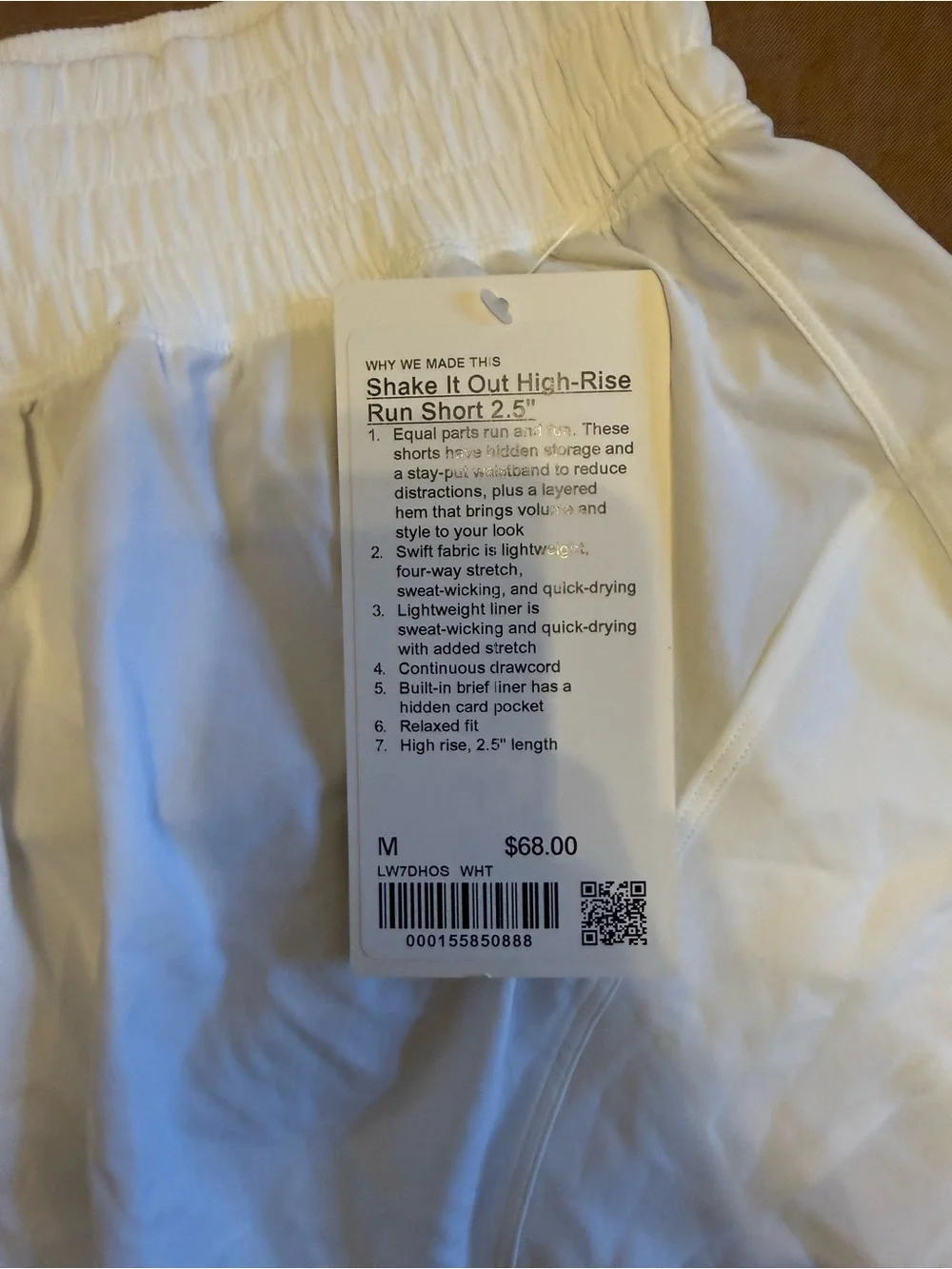 lululemon athletica White Athletic Shorts